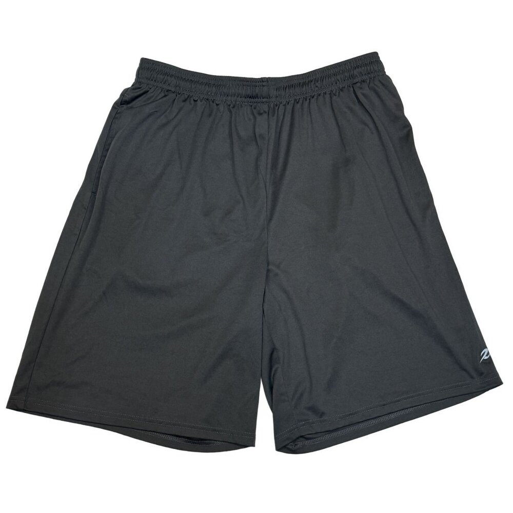 Energy Zone Athletic Shorts Mens Size Large Dark Gray Elastic Waistband Pockets